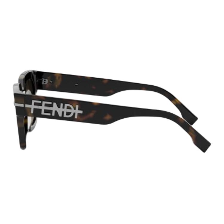 Мужские очки Fendi FE40078I 52E (коричневые) — фото 5