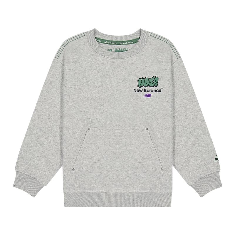 Детское худи New Balance (серое)