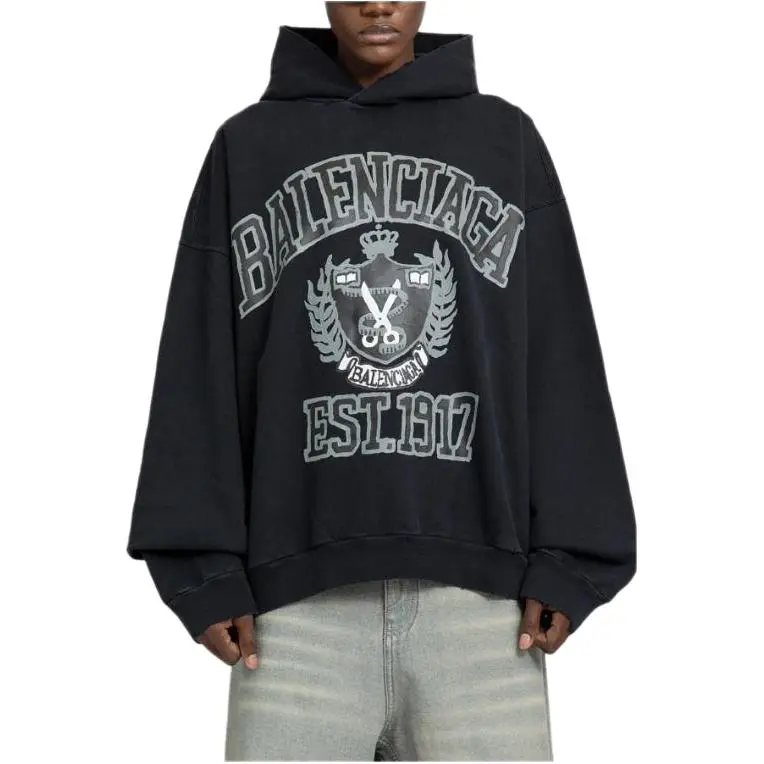 Balenciaga Logo Printed Hoodie