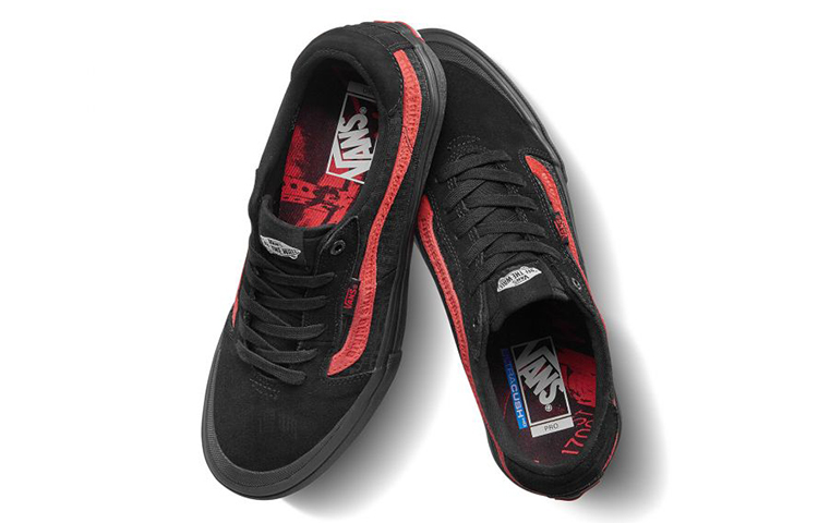 Кеды Vans Style 112 Pro (черно-красные) — фото 4