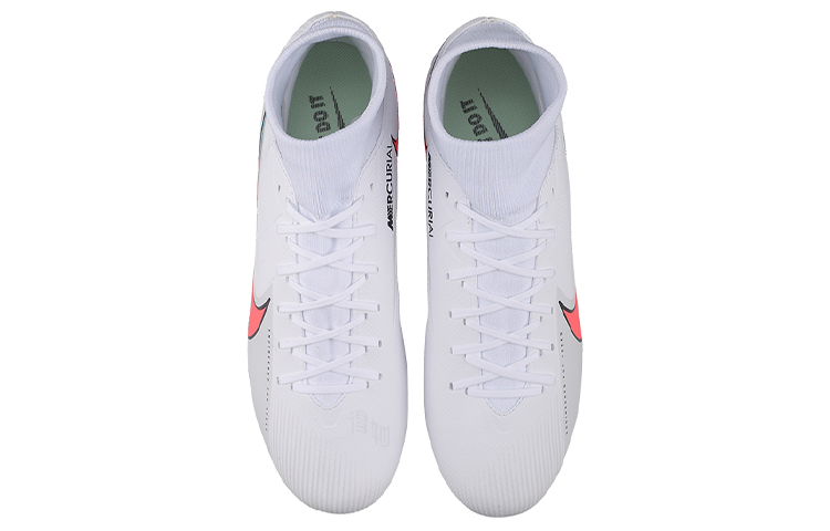 Кроссовки Nike Mercurial Superfly 7 13 Academy MG (бело-красно-зеленые) — фото 3