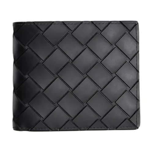 Bottega Veneta Leather Coin Purse Wallet Men's Black