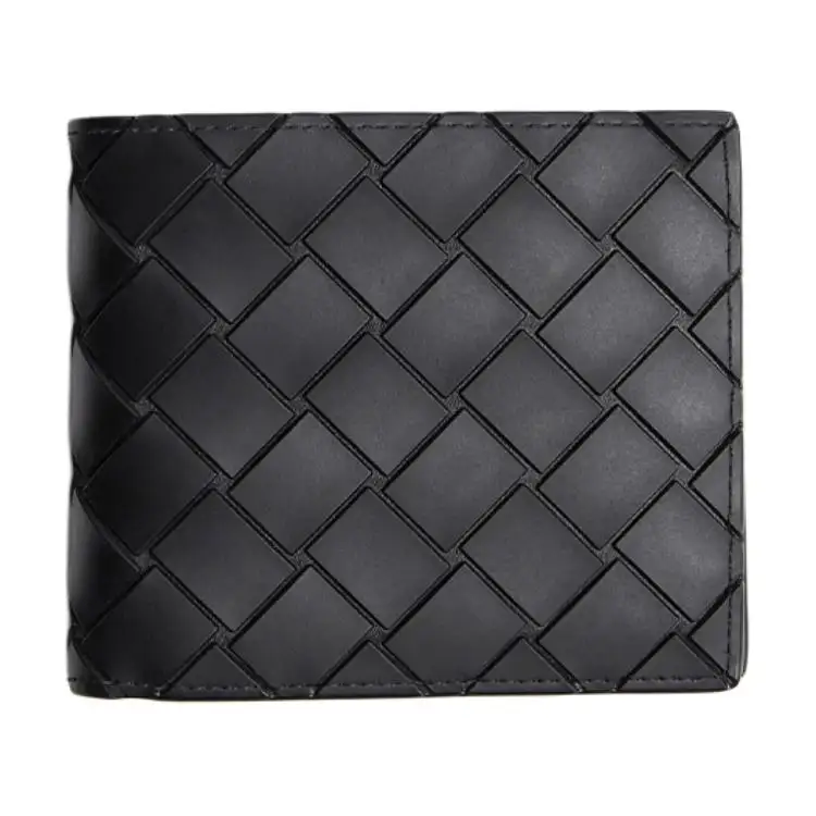 Bottega Veneta Leather Coin Purse Wallet Men's Black