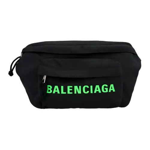 Balenciaga Brand Logo Nylon Fabric Crossbody Bag, Fanny Pack Men's Heia