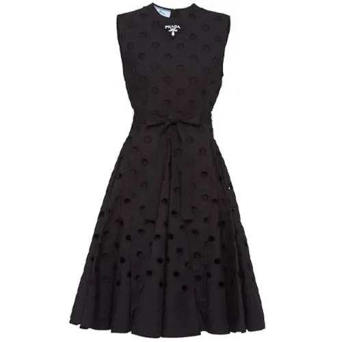 PRADA SS21 Sleeveless Dress Women's Black