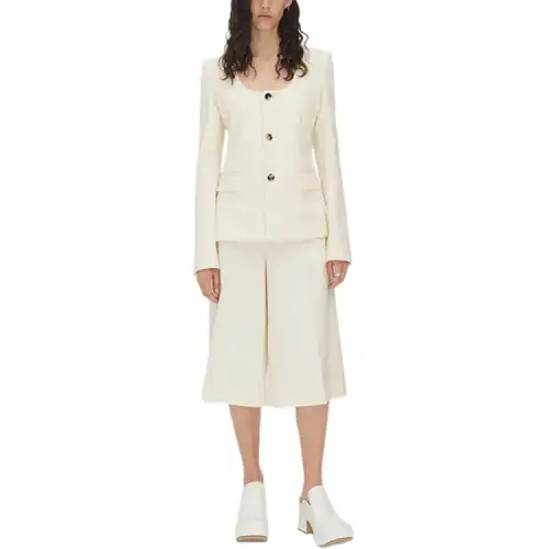 Bottega Veneta Casual Shorts Women's White Moderate