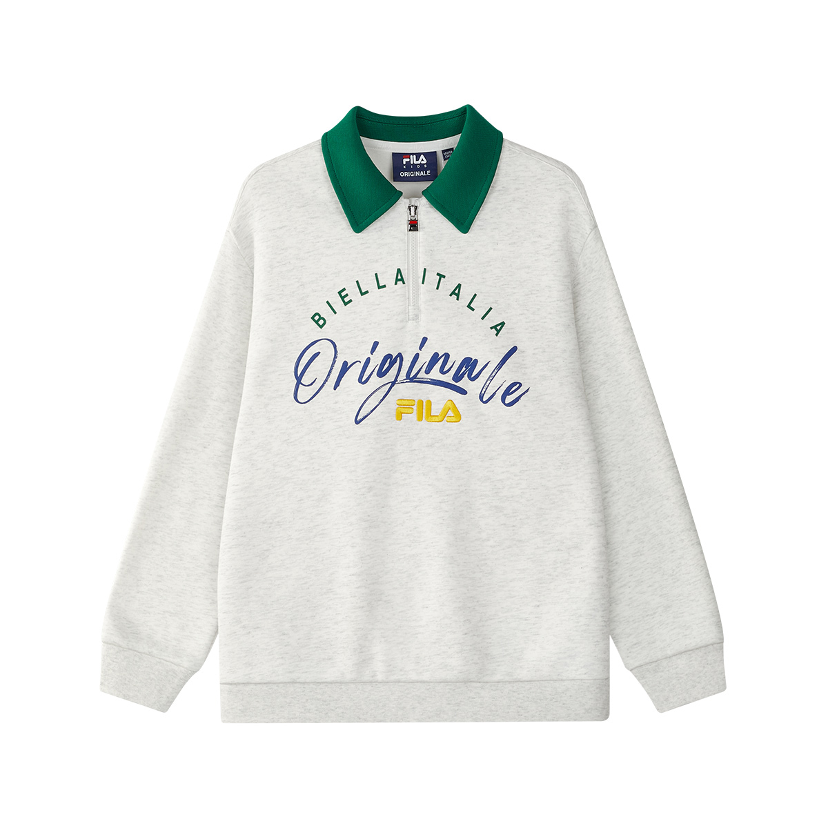 Мужское худи Fila KIDS Отложной воротник (серое)