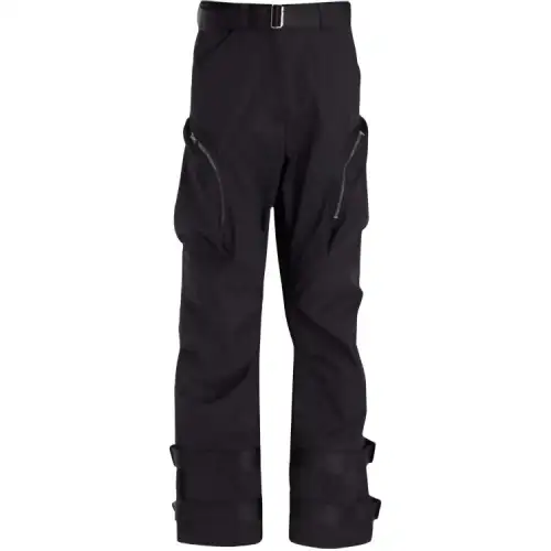 DIOR Cargo Pants Women's Black Moderate Straight Fit Pants