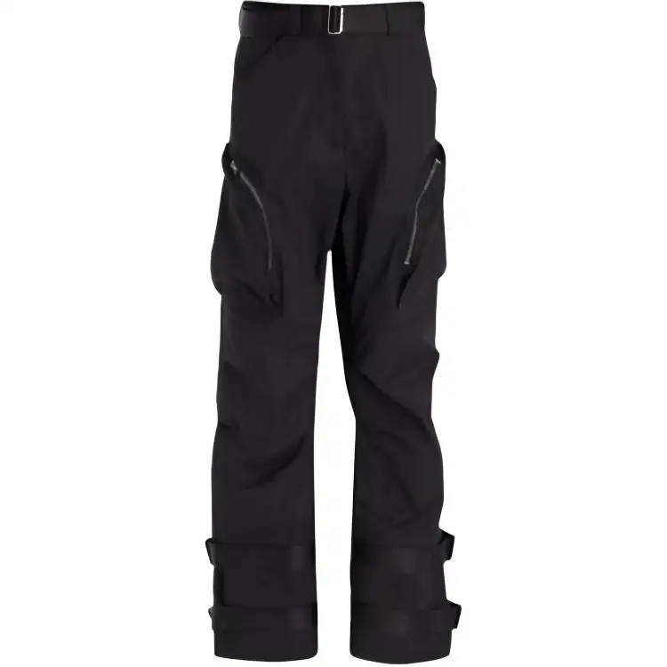 DIOR Cargo Pants Women's Black Moderate Straight Fit Pants