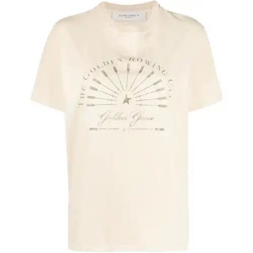 Golden Goose Logo Printed Crewneck T-Shirt