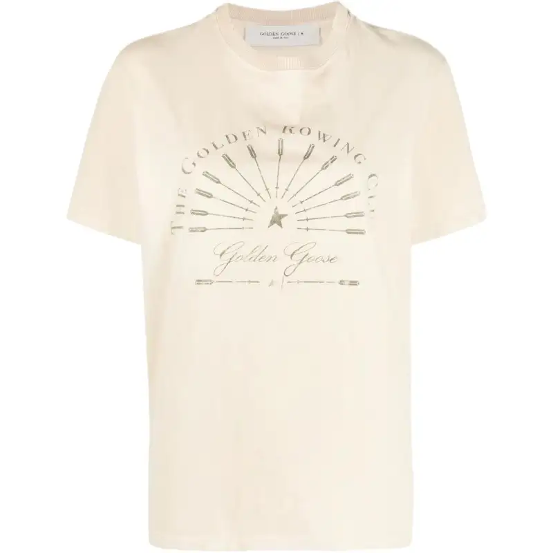 Golden Goose Logo Printed Crewneck T-Shirt