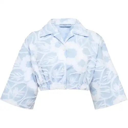 PRADA SS23 Crop Top Women's Light Blue