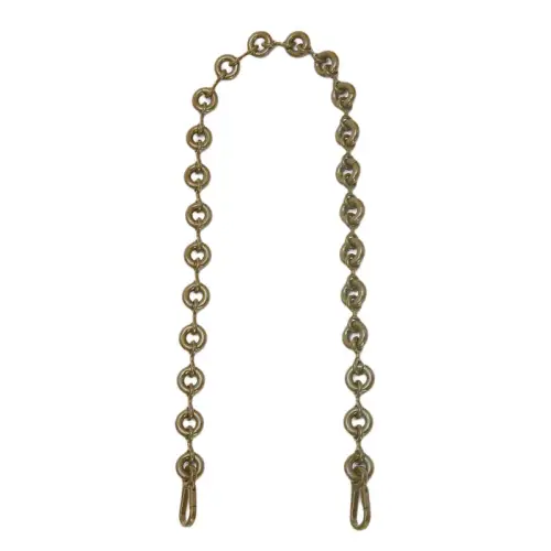 LOEWE Brass Bag Straps Women's Camellia Sinensis Leaf Endured Glaze