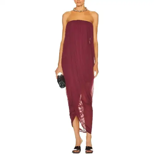 Burberry Sleeveless Dress Women's Red