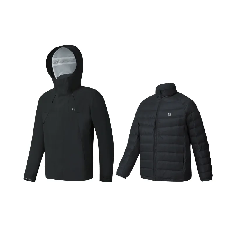 FILA Fitness Waterproof, Windproof, Breathable, Abrasion Resistant, Thermal Windbreaker Jacket Unisex