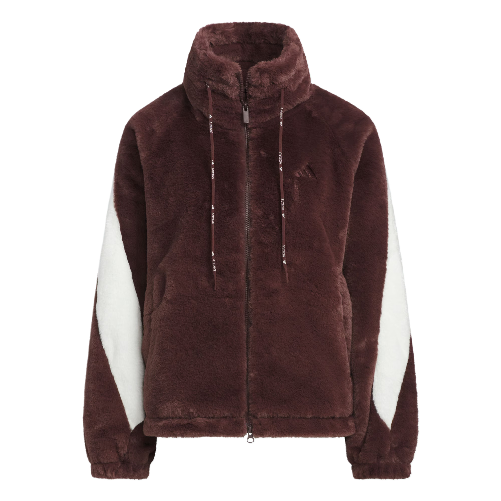 Женская куртка adidas Velvet Jacket (коричнево-белая)