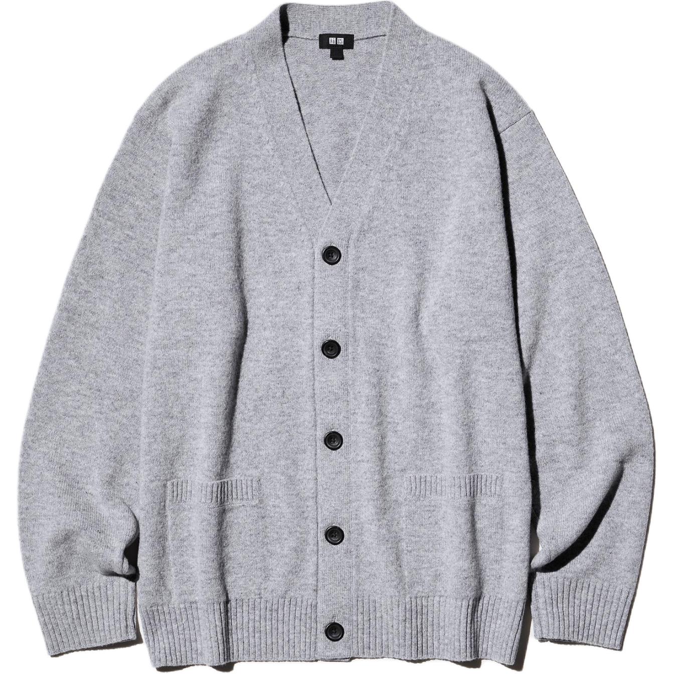 Кардиган UNIQLO 478547-04 (серый)