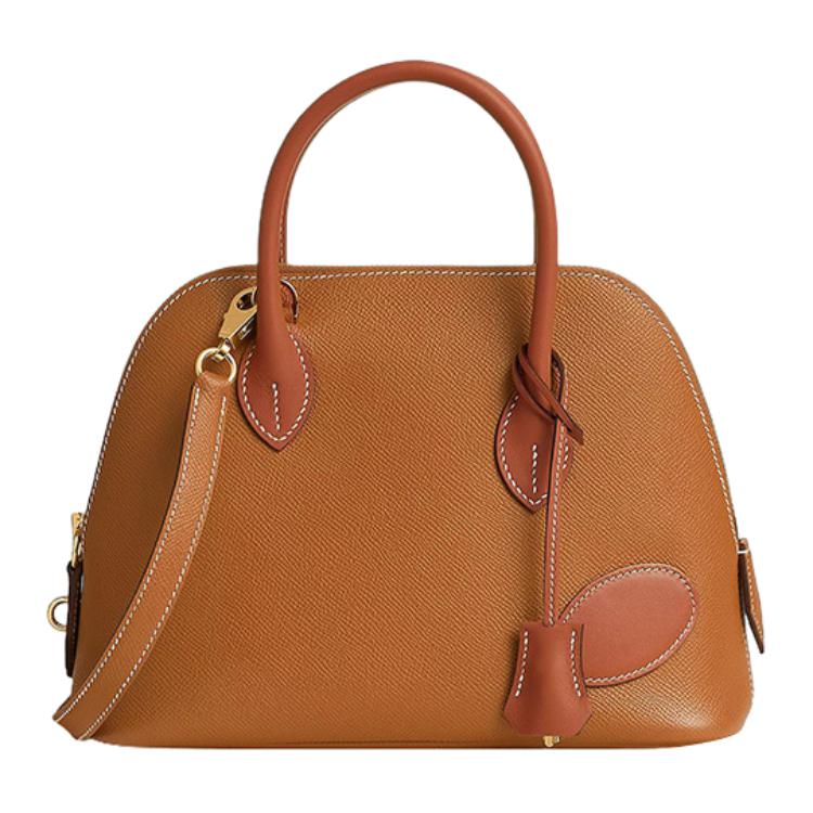 HERMES Bolide Epsom Leather With Swift And Hunter Cow Leather Handbag Regular Women's Gold