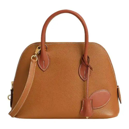 HERMES Bolide Epsom Leather With Swift And Hunter Cow Leather Handbag Regular Women's Gold