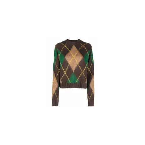 KENZO Argyle Checked Knitted Jumper