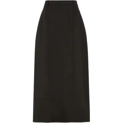 Balenciaga Casual Long Skirt Loose Fit Women's Green