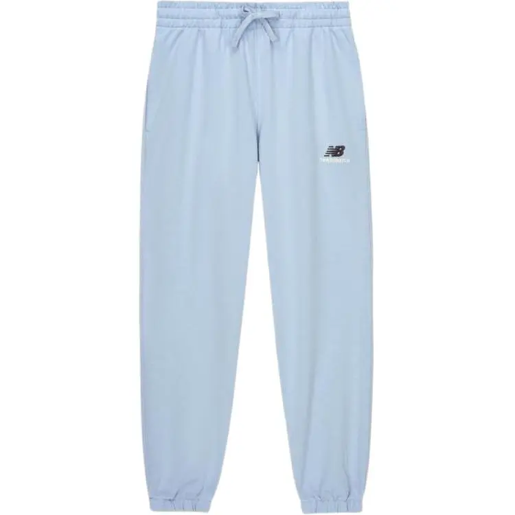 New Balance Knitted Sweatpants Unisex Blue Moderate Cuffed Pants