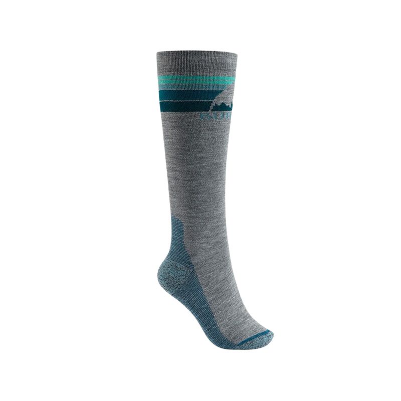 BURTON BRND Ski Socks Women’s 1 Pack Gray Blue