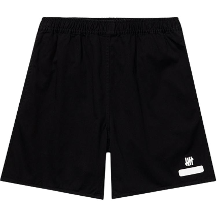 Шорты UNDEFEATED со спортивным логотипом (черно-белые)