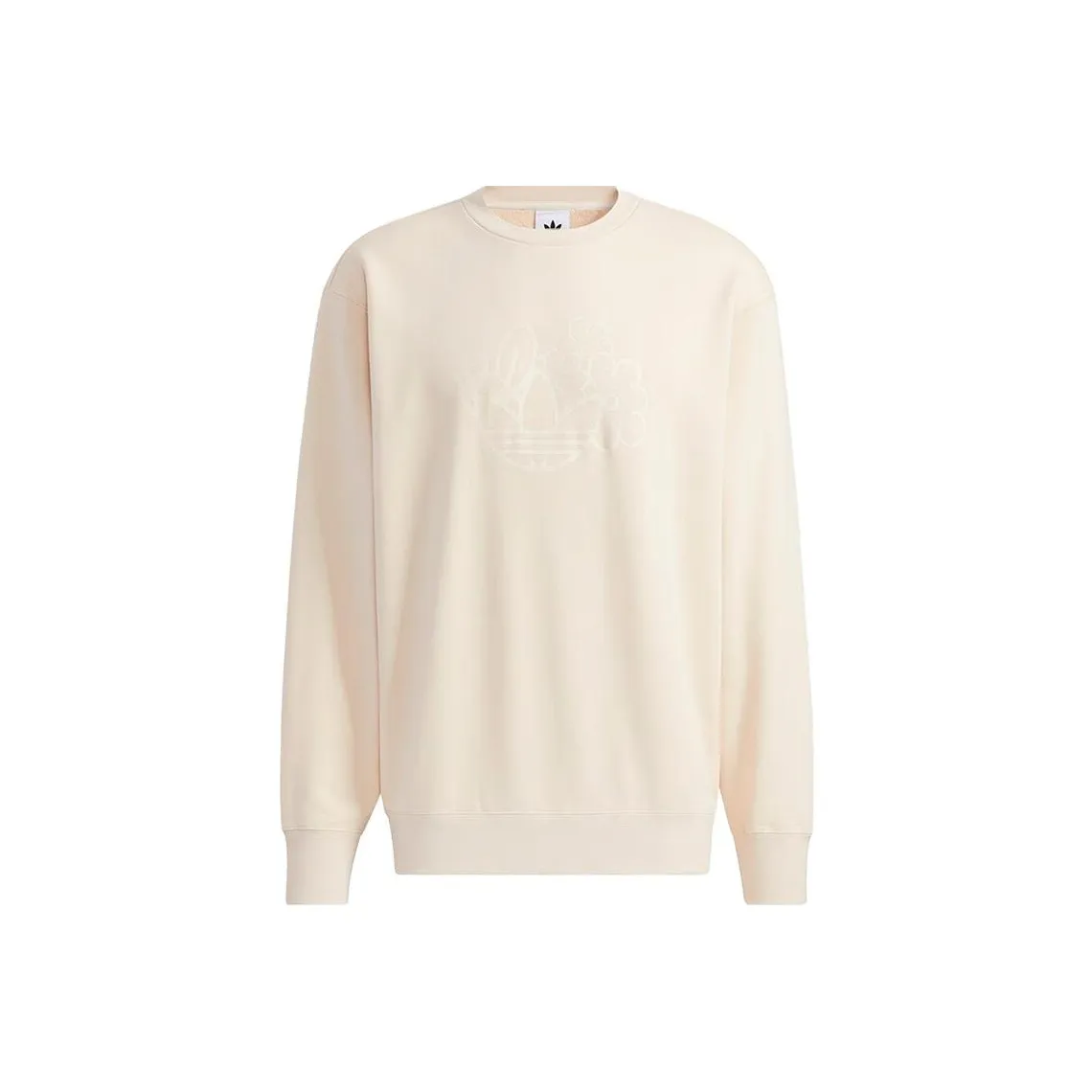 Adidas Sweatshirts Men's Ivory Crew Neck Moderate Other