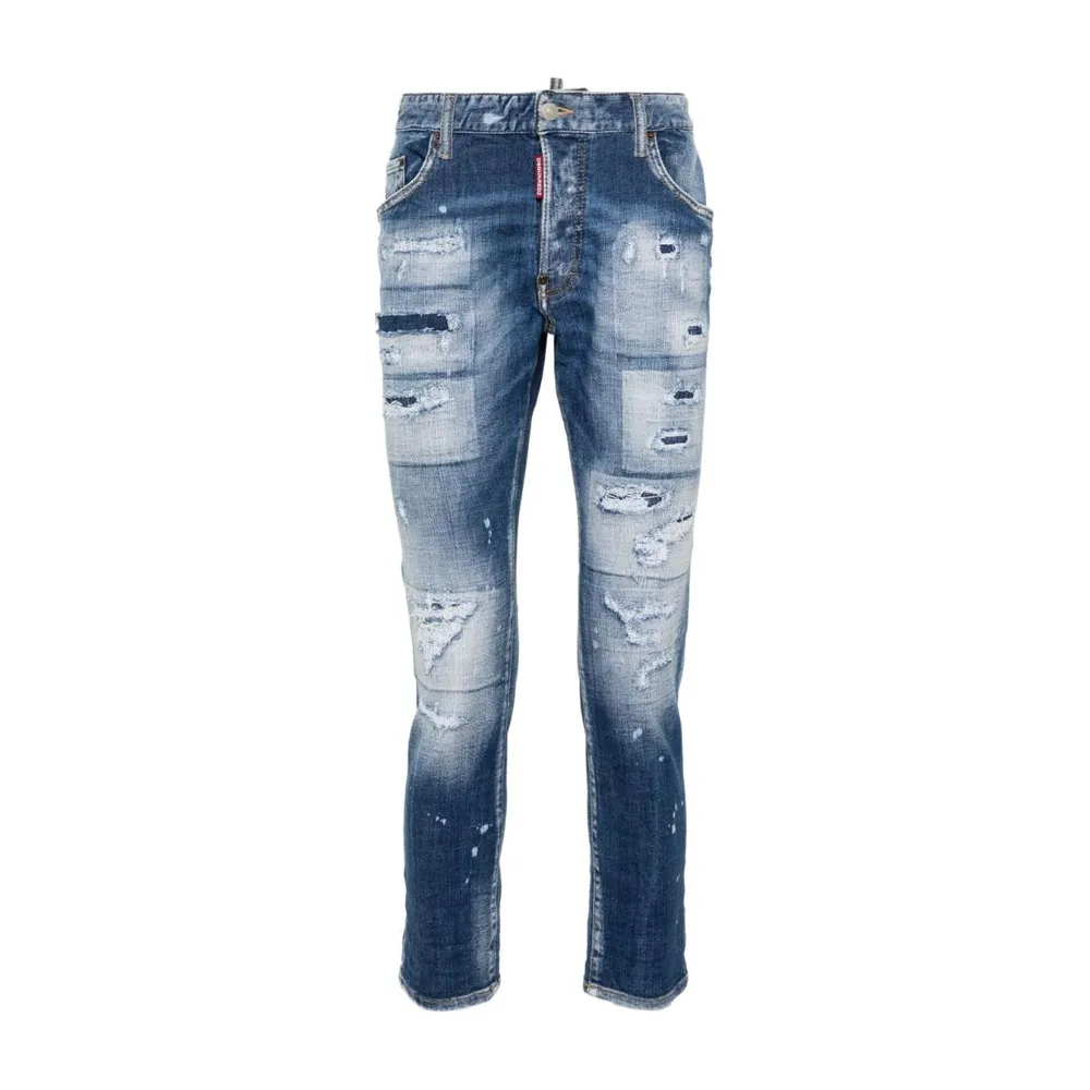Dsquared2 Ripped Detailed Skinny Jeans