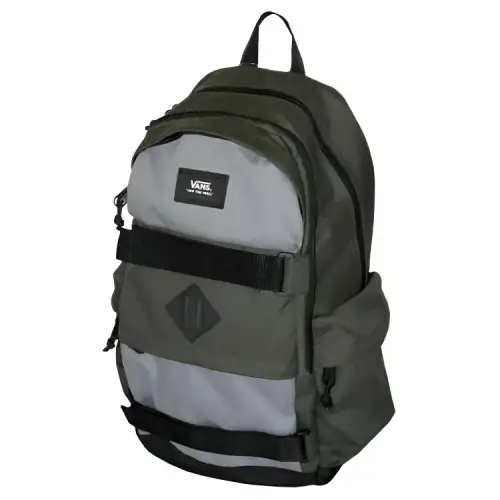 Vans Polyester Backpack Unisex Gray Green