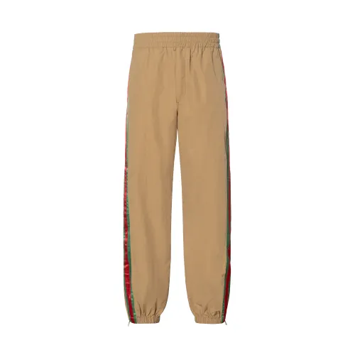 GUCCI Logo Embroidered Tapered Pants