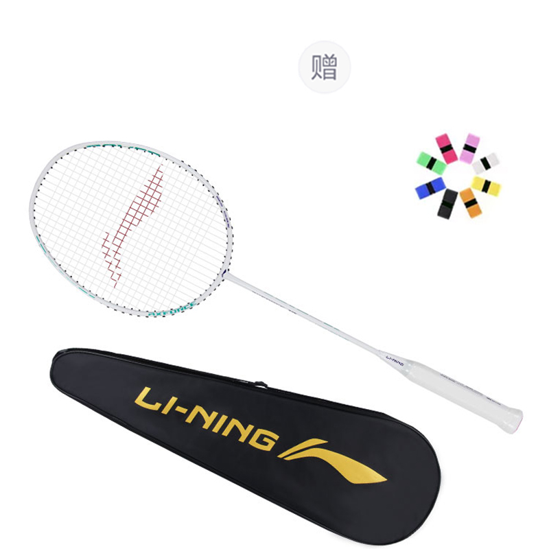 Li Ning Thunder 10 Full Carbon Badminton Rackets Offensive Type Heavy Head, Stiff Shaft Entry level 675mm Single Racket