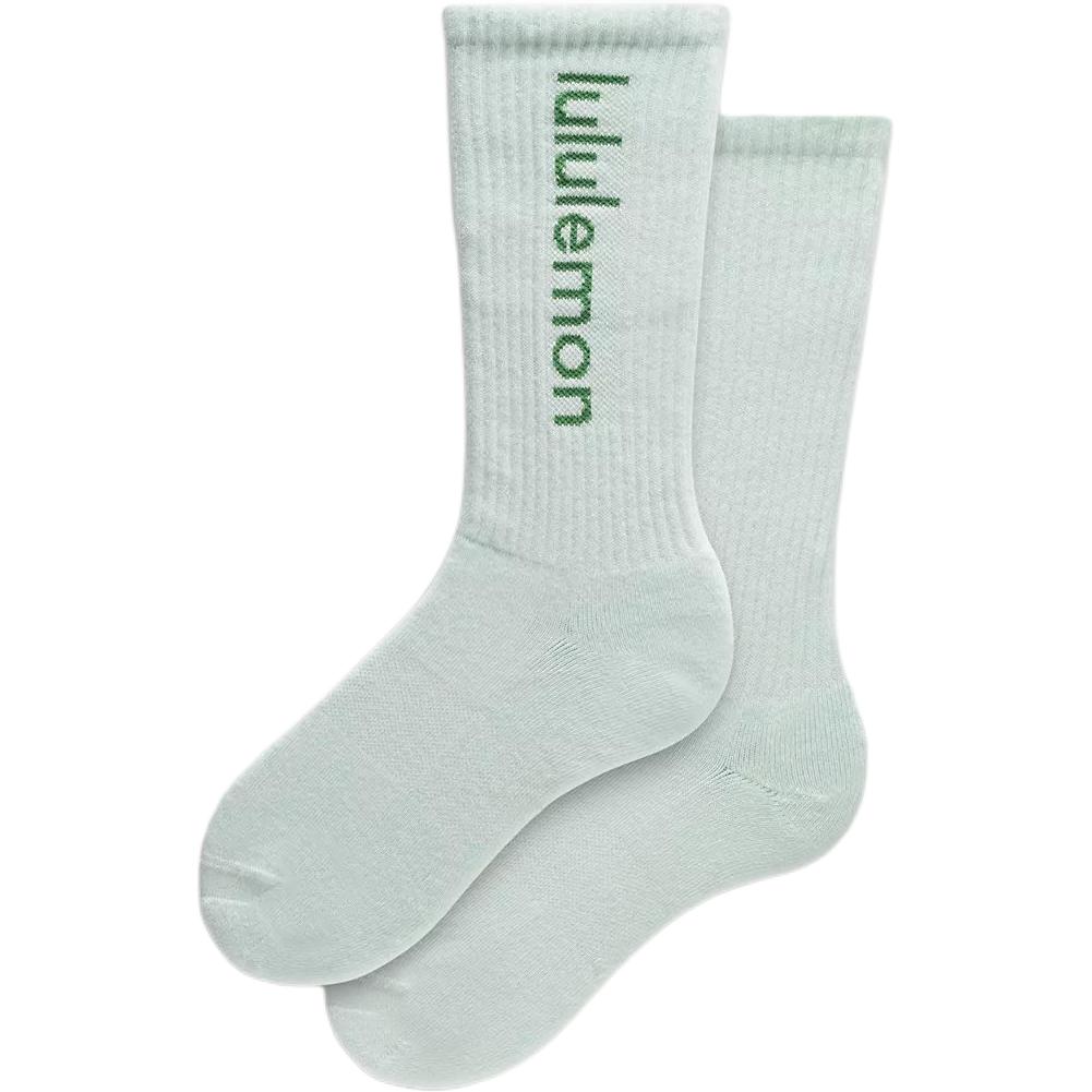 Lululemon SS25 Crew Socks Unisex 1 Pack Marine Blue/Green Grape
