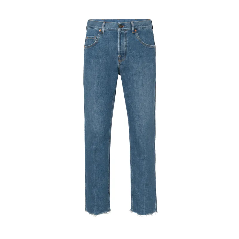 【Previous Season】logo-patch straight-leg jeans