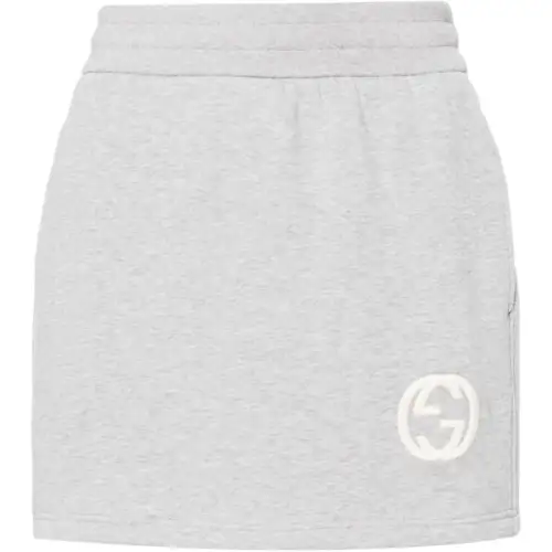 GUCCI SS24 Casual Short Skirts Women's Gray