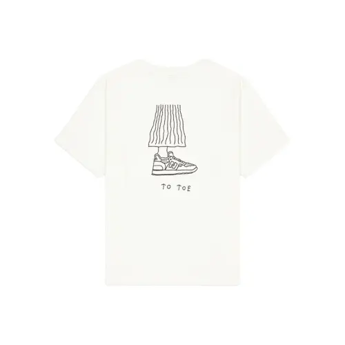 New Balance NB Grey SS25 Drop Shoulder Sleeve T Shirt Women's White