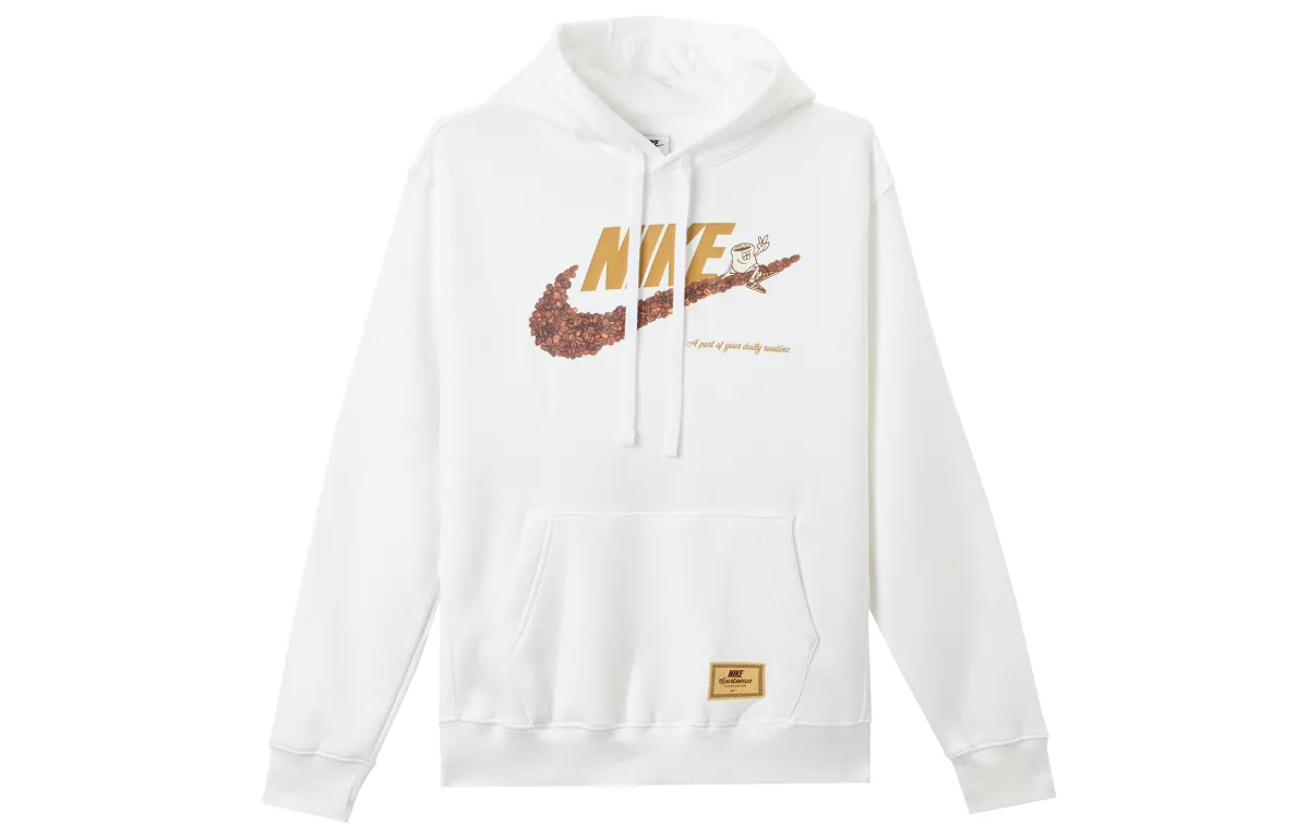 Nike Sweatshirts Men's White Hooded Thickened Regular