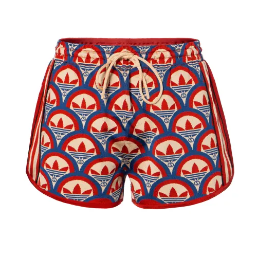 GUCCI X Adidas Jacquard Shorts Red/Blue