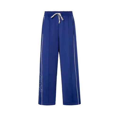 GUCCI Neoprene Jogging Pant Casual Pants Men's Blue
