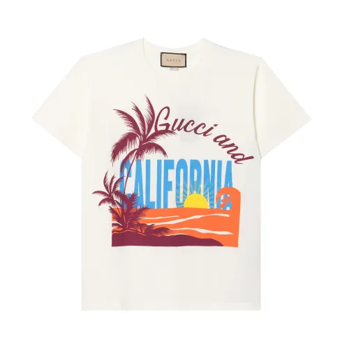 GUCCI California Oversized T shirt White