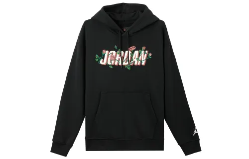 Jordan Sweatshirts Men's Black Hooded Moderate Regular