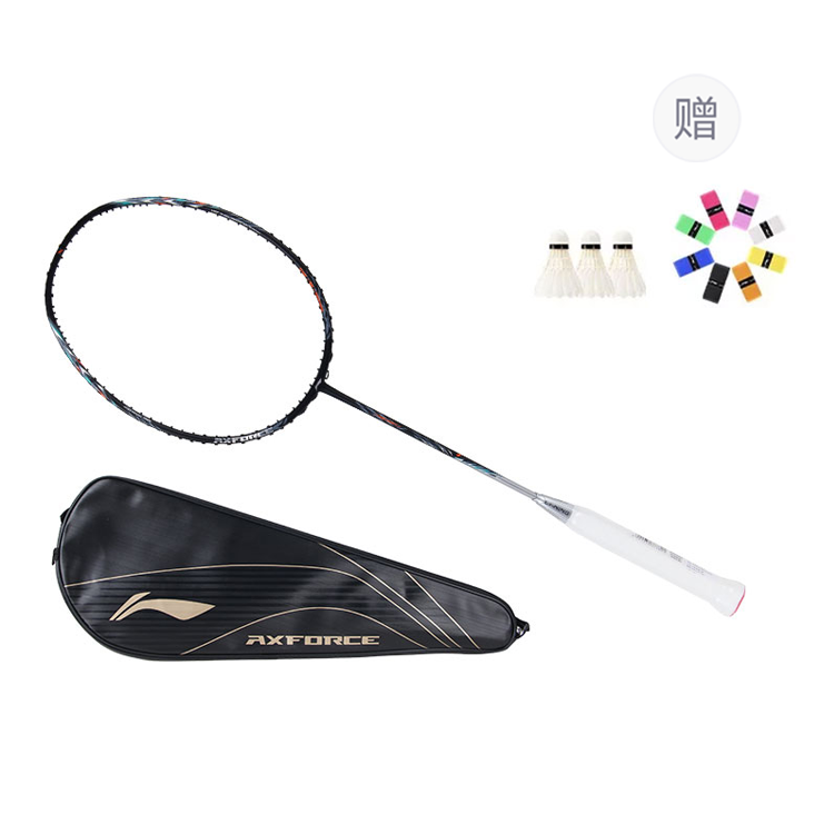 Li Ning Thunder 70 AXFORCE 70 Full Carbon Badminton Rackets Offensive Type Heavy Head, Stiff Shaft Professional 675MM