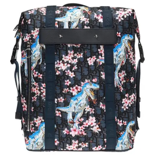 DIOR Nylon Backpack Men's Navy Blue