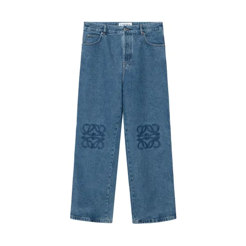 LOEWE Anagram Embroidered Baggy Jeans