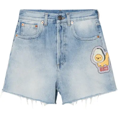 GUCCI Casual Shorts Women's Light Blue Moderate