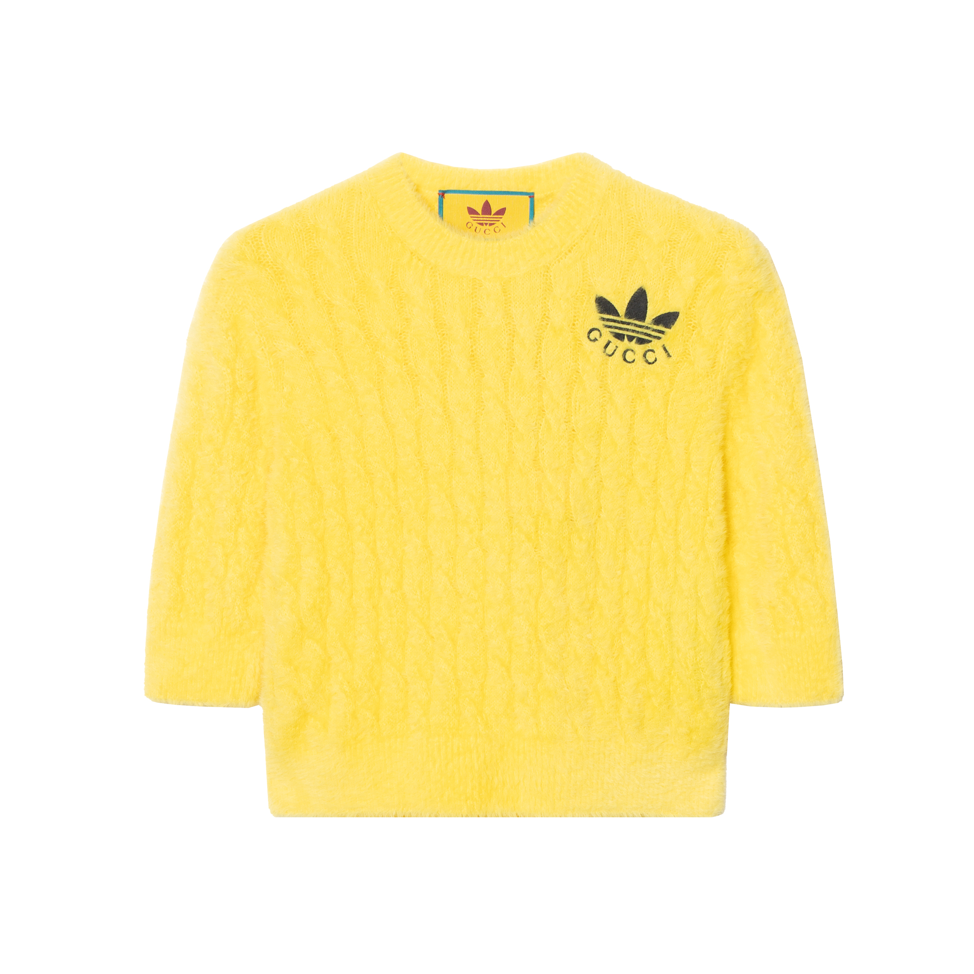 Женский джемпер Gucci x adidas Originals (желтый)