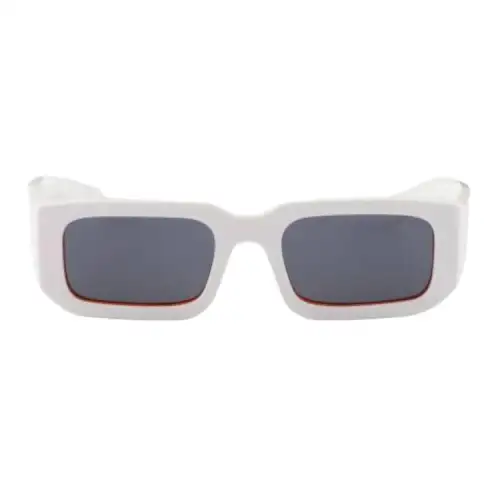 PRADA Irregular Shape Sunglasses Men's White
