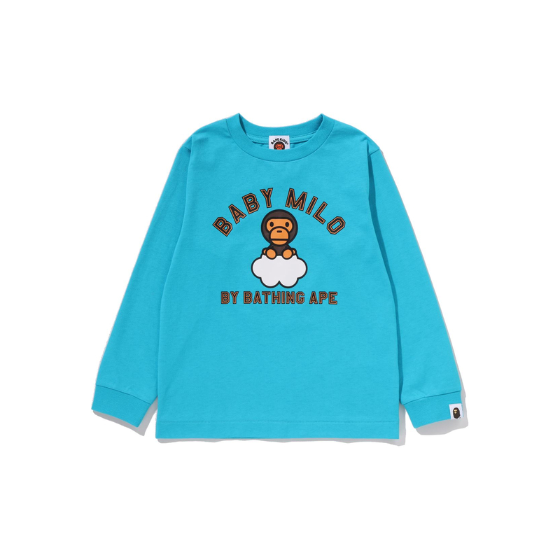 Детский лонгслив A BATHING APE (белый)