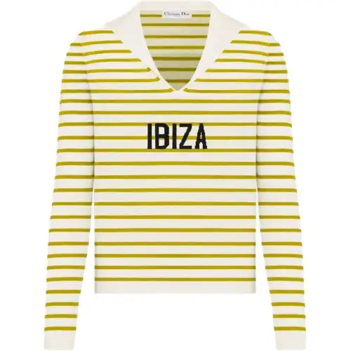 DIOR Sweaters Women's Multicolor V Neck Moderate Other
